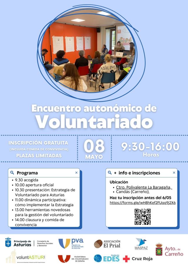 Ya está cerca el Encuentro Autonómico anual de Entidades de Voluntariado. RESERVA TU PLAZA YA!! 