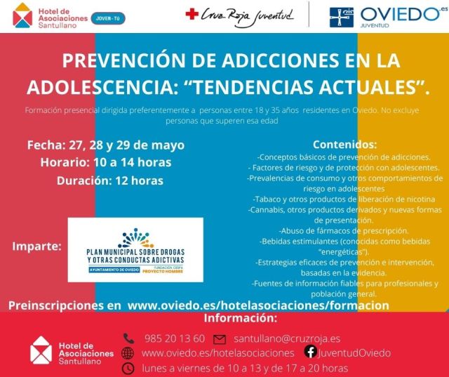 PREVENCIÓN DE ADICCIONES EN LA ADOLESCENCIA “TENDENCIAS ACTUALES”. (FORMACION CONTINUA SANTULLANO)