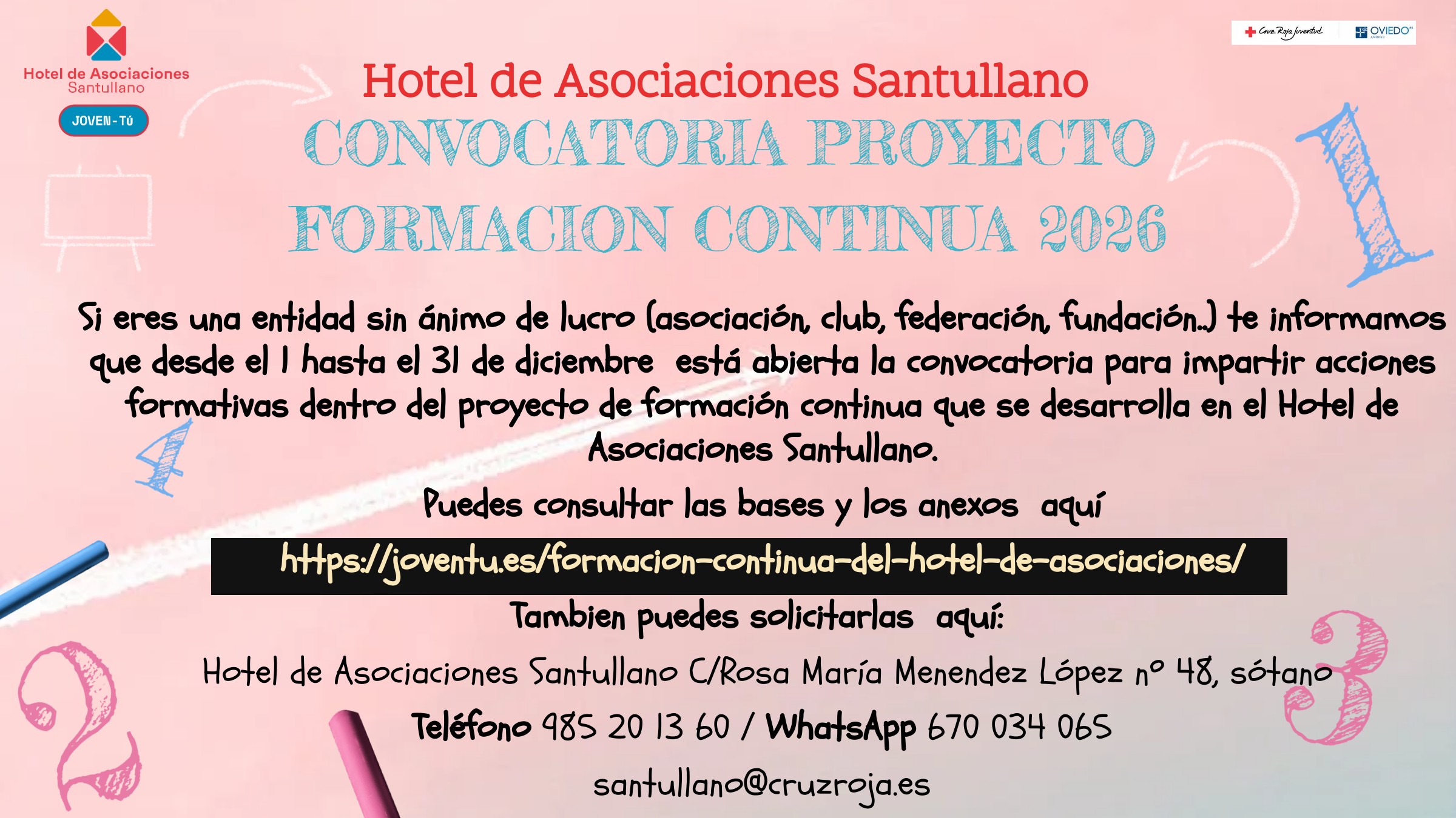 CONVOCATORIA PROYECTO FORMACIÓN CONTINUA 2026