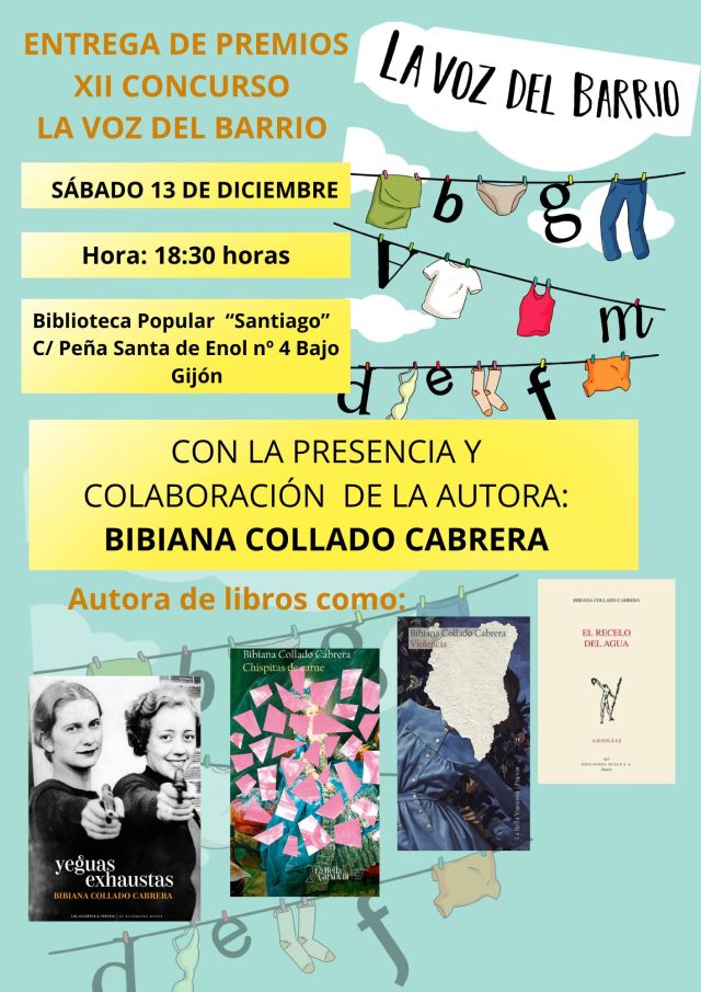 Entegra de premios y encuentro con la autora Bibiana Collado