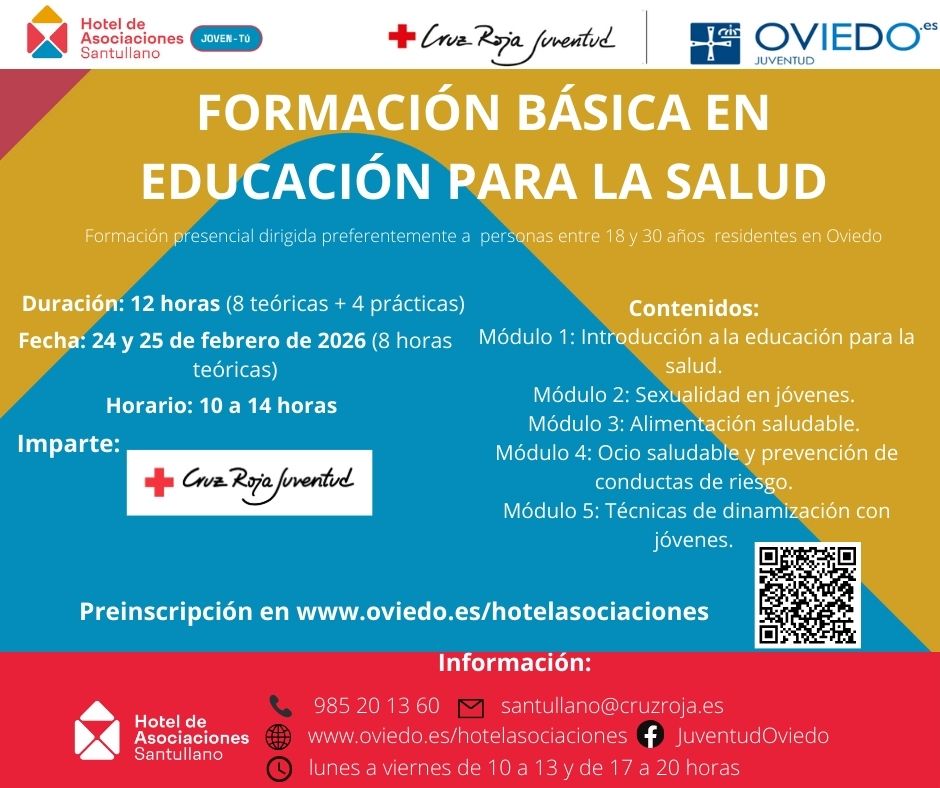 FORMACIÓN BÁSICA EN EDUCACIÓN PARA LA SALUD  (FORMACION CONTINUA SANTULLANO)