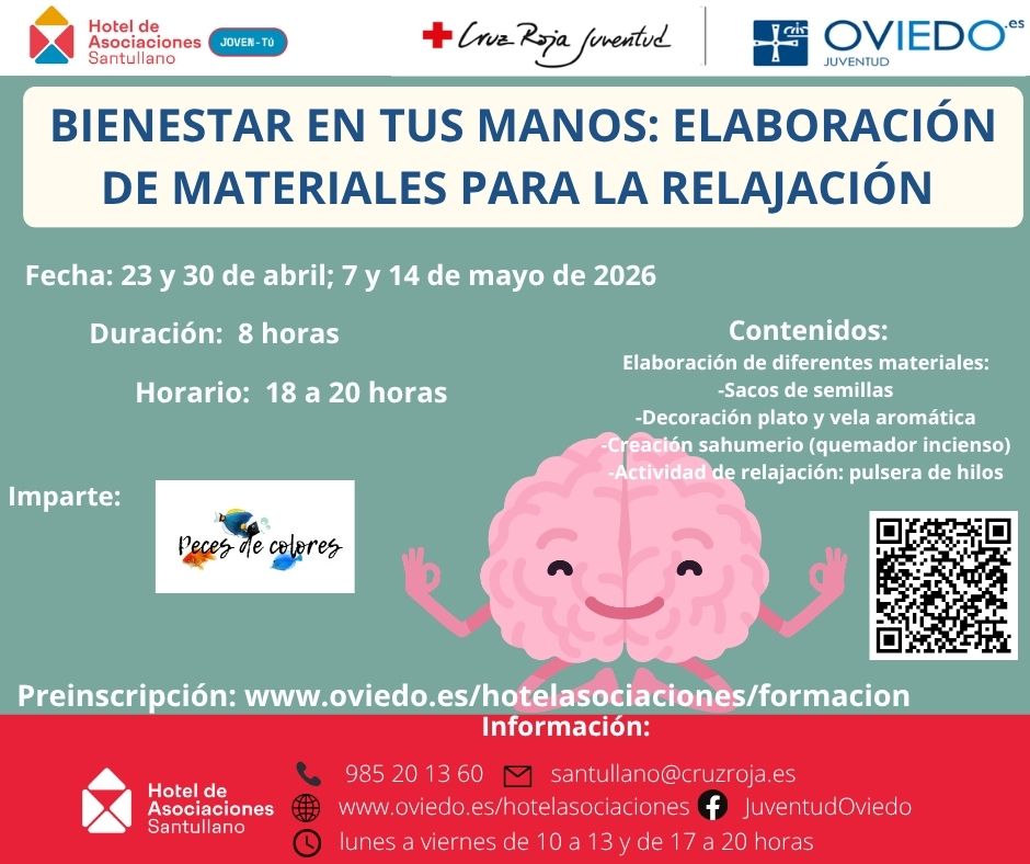 BIENESTAR EN TUS MANOS: ELABORACIÓN DE MATERIALES PARA LA RELAJACIÓN (FORMACION CONTINUA SANTULLANO)