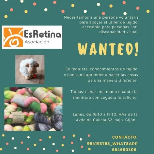 Se necesita persona voluntaria