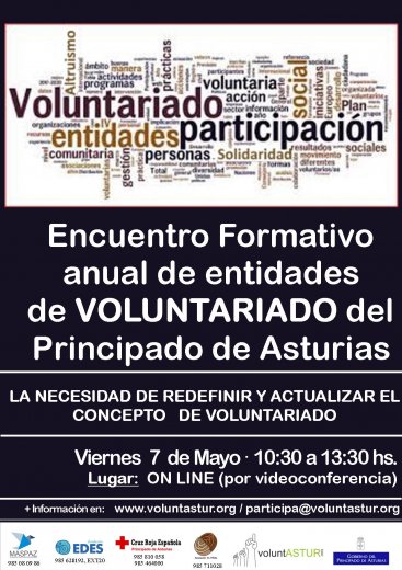 Encuentro anual de Entidades de Voluntariado del Ppado. de Asturias. 07 de Mayo de 2021