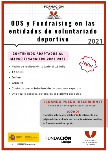 Curso ODS y Fundraising en las entidades de voluntariado deportivo