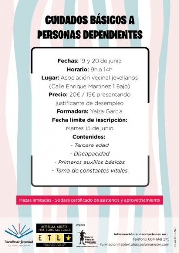 CURSO DE CUIDADOS BÁSICOS A PERSONAS DEPENDIENTES