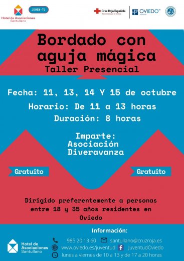 TALLER PRESENCIAL "BBORDADO CON AGUJA MÁGICA"