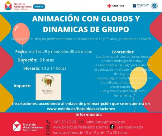 ANIMACION CON GLOBOS Y DINAMICAS DE GRUPO