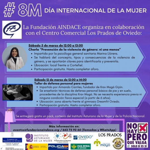 Taller gratuito de defensa personal para mujeres