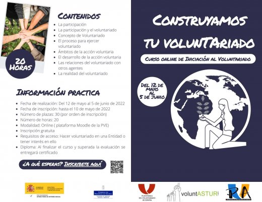 CURSO DE INICIACIÓN AL VOLUNTARIADO: CONSTRUYAMOS TU VOLUNTARIADO