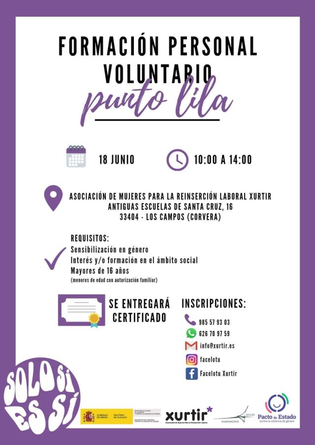 Formación personal voluntario Punto Lila
