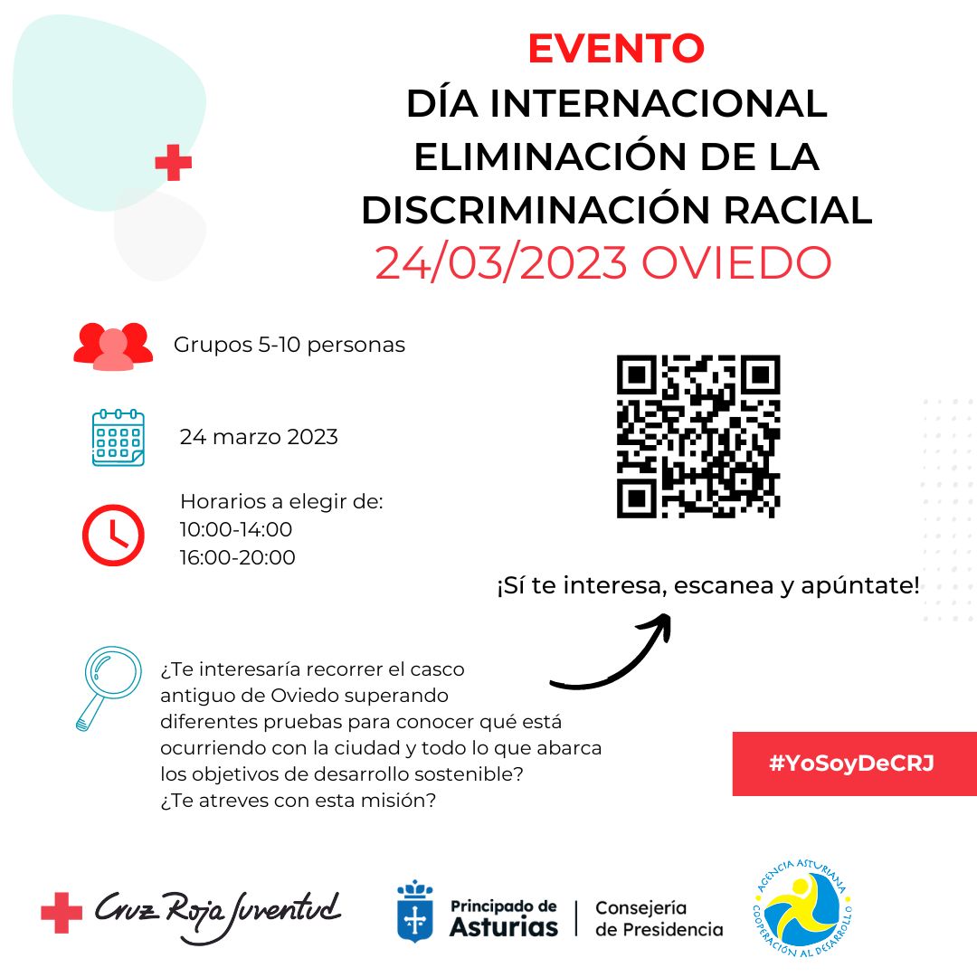 ACTIVIDAD CRUZ ROJA JUVENTUD DIA MUNDIAL LUCHA CONTRA DISCRIMINACION RACIAL