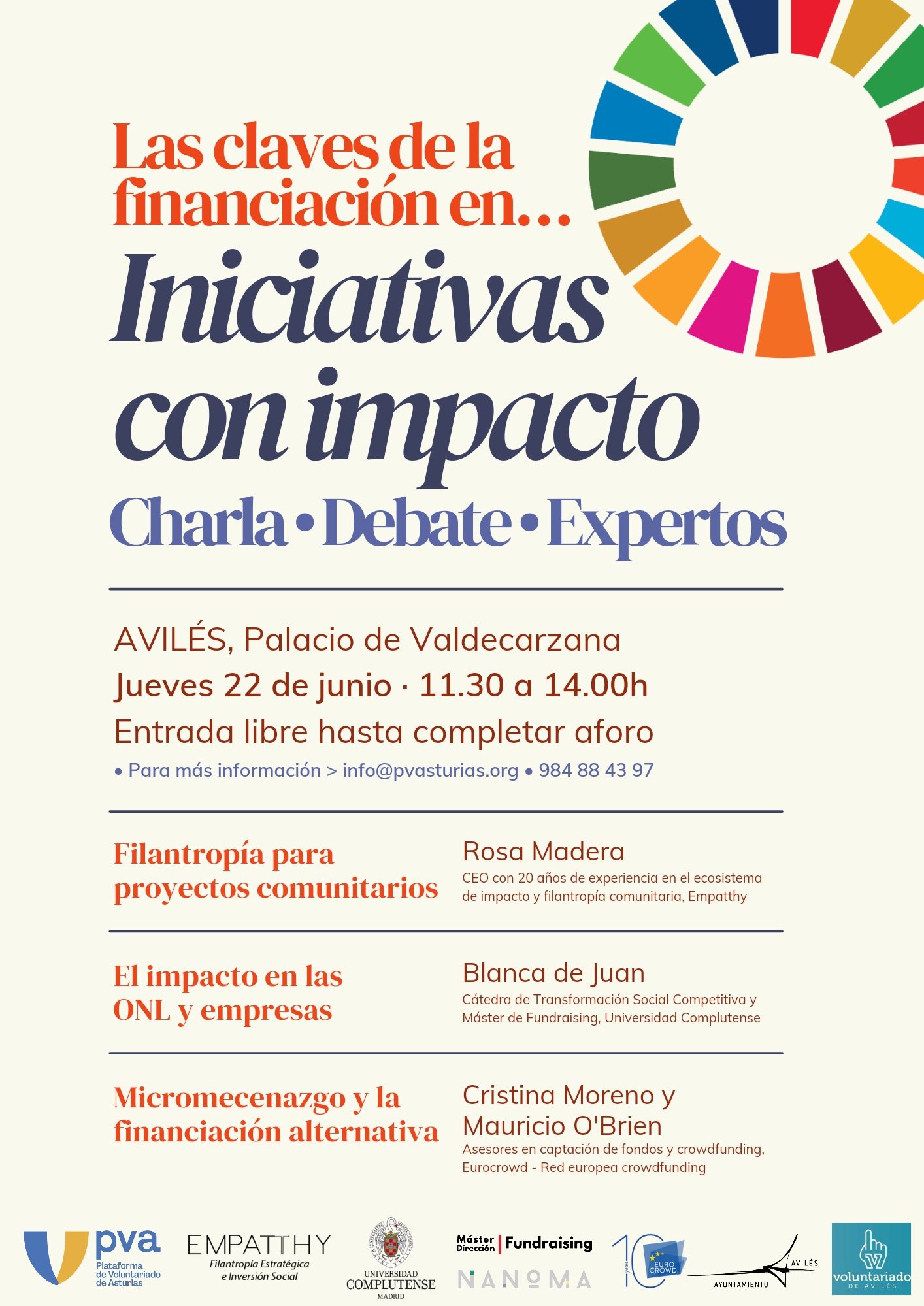 Jornada sobre la financiación de proyectos sociales a través de la filantropía y el micromecenazgo