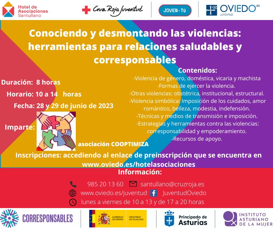 Conociendo y desmontando las violencias: Herramientas para relaciones saludables y corresponsables.