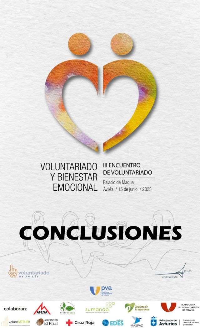 Conclusiones III Encuentro de Voluntariado de Avilés: 