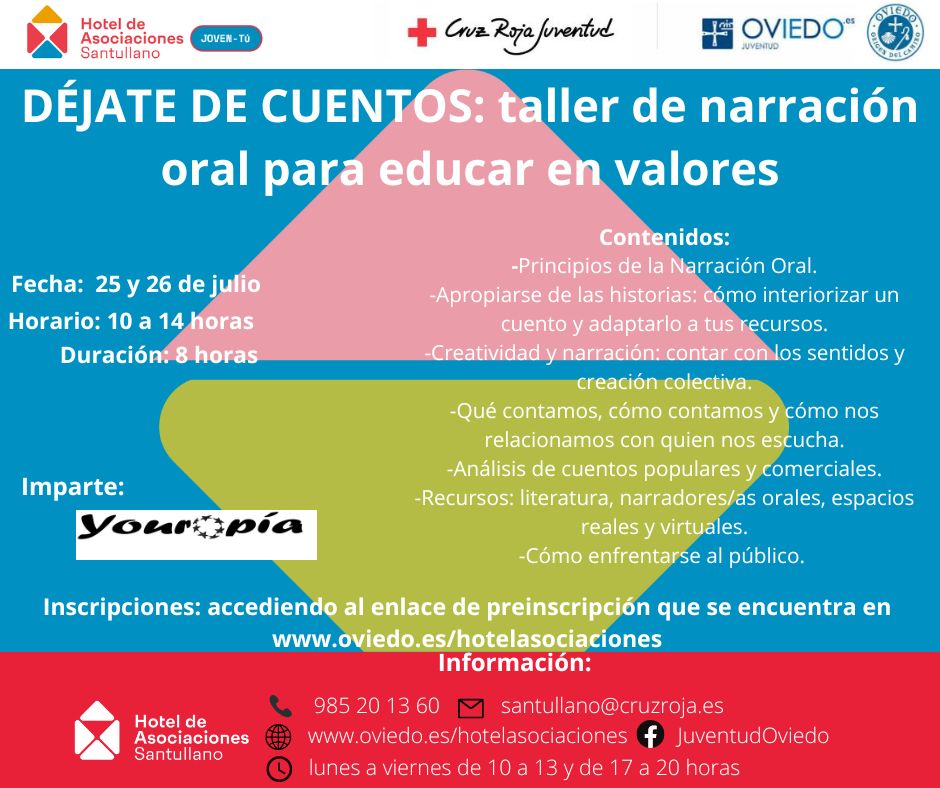 DÉJATE DE CUENTOS: TALLER DE NARRACIÓN ORAL PARA EDUCAR EN VALORES