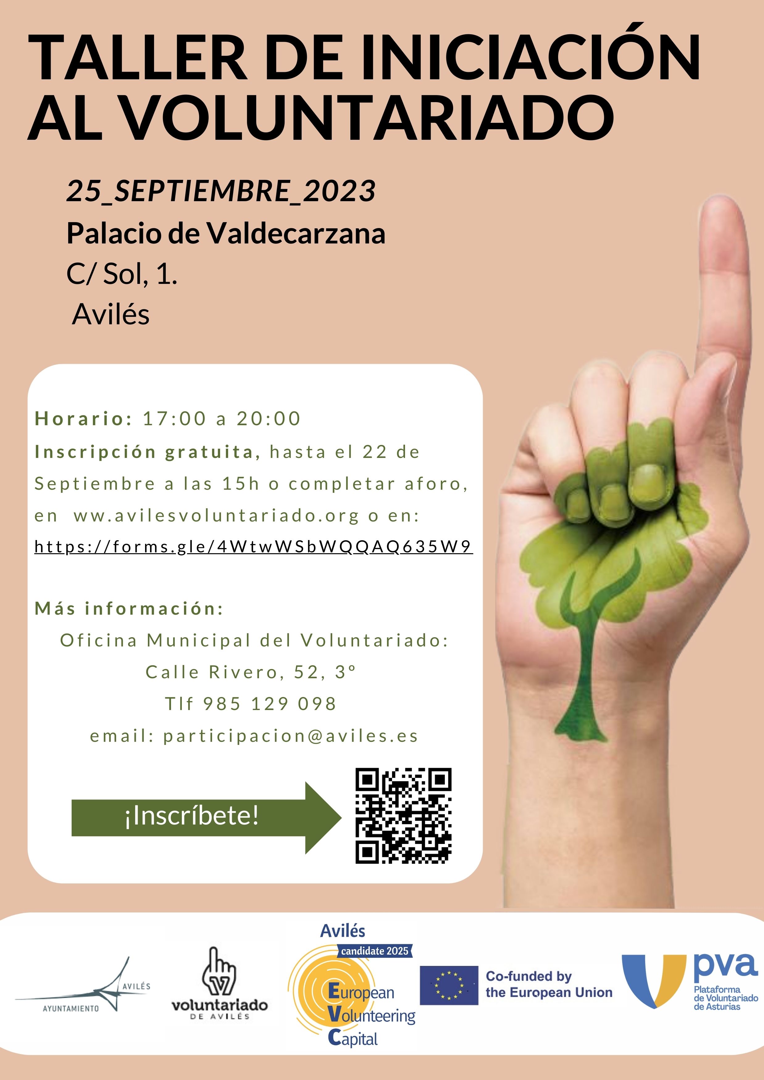 Taller presencial de iniciación al Voluntariado