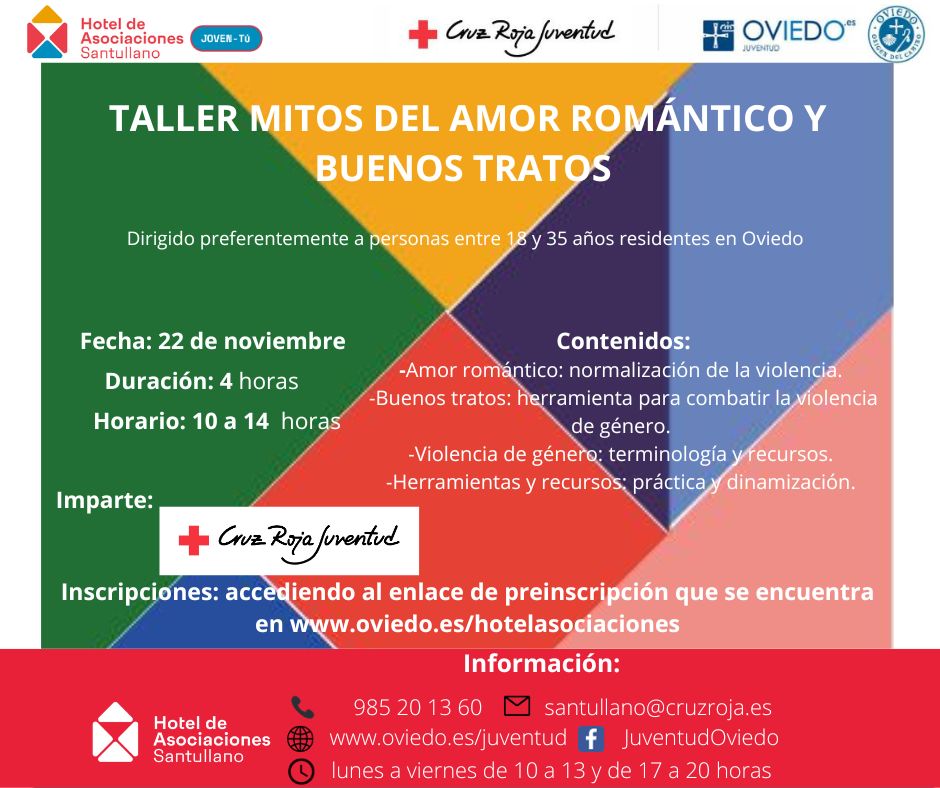TALLER MITOS DEL AMOR ROMÁNTICO Y BUENOS TRATOS
