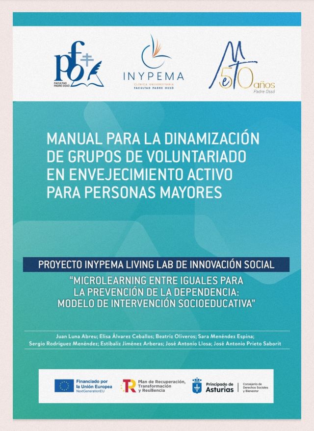 Manual para la dinamización de grupos  de voluntariado en envejecimiento  activo para personas mayores