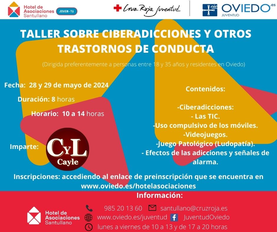 TALLER SOBRE CIBERADICCIONES Y OTROS TRASTORNOS DE CONDUCTA