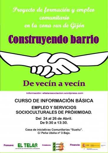 CURSO INFORMACIÓN BÁSICA: EMPLEO Y SERVICIOS SOCIOCULTURALES DE PROXIMIDAD