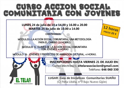 CURSO: Acción Social Comunitaria con Jóvenes (12h)