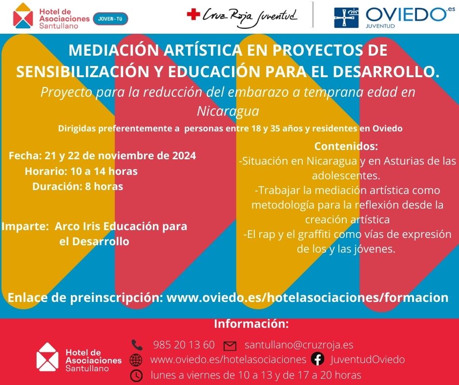 TALLER  MEDIACIÓN ARTÍSTICA EN PROYECTOS DE SENSIBILIZACIÓN Y EDUCACIÓN PARA EL DESARROLLO. Proyecto para la reducción del embarazo a temprana edad en Nicaragua