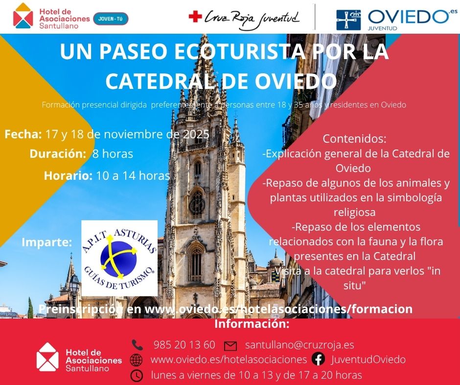 UN PASEO ECOTURISTA POR LA CATEDRAL DE OVIEDO (FORMACION CONTINUA SANTULLANO)