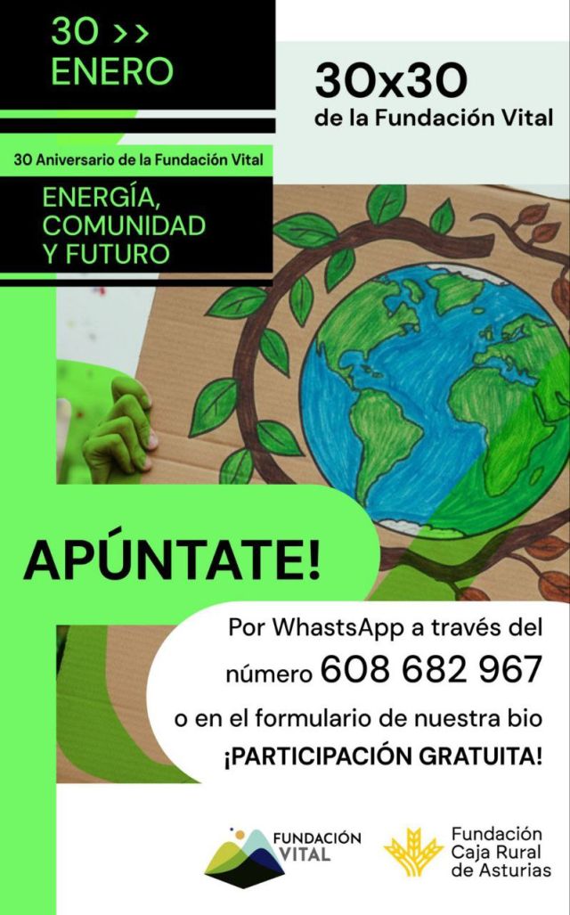 Jornada sobre divulgación climática y transición energética. 30 de enero. Grado. Fundación Vital
