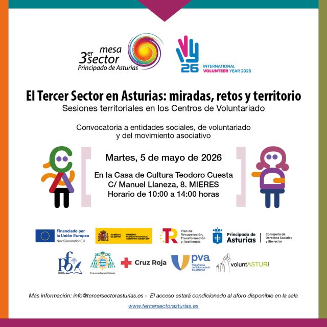 Invitacion a la Jornada de presentación sobre el tercer sector en Mieres