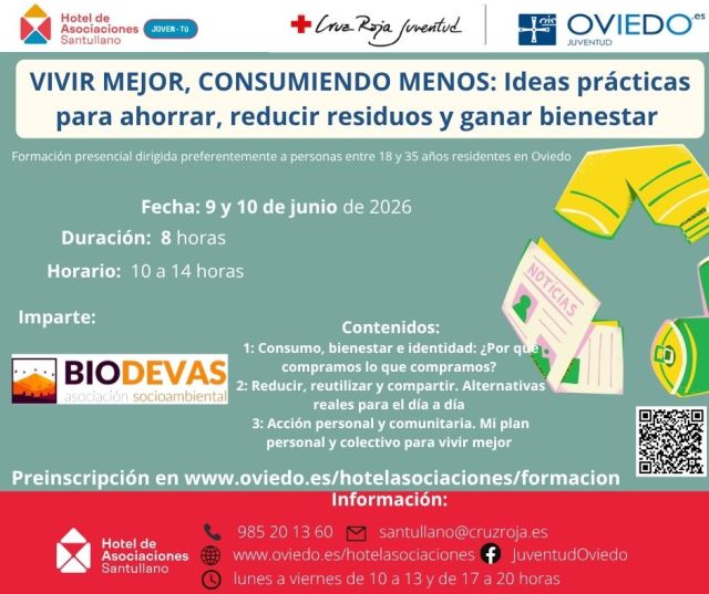 VIVIR MEJOR, CONSUMIENDO MENOS: Ideas prácticas para ahorrar, reducir residuos y ganar bienestar    (FORMACION SANTULLANO)