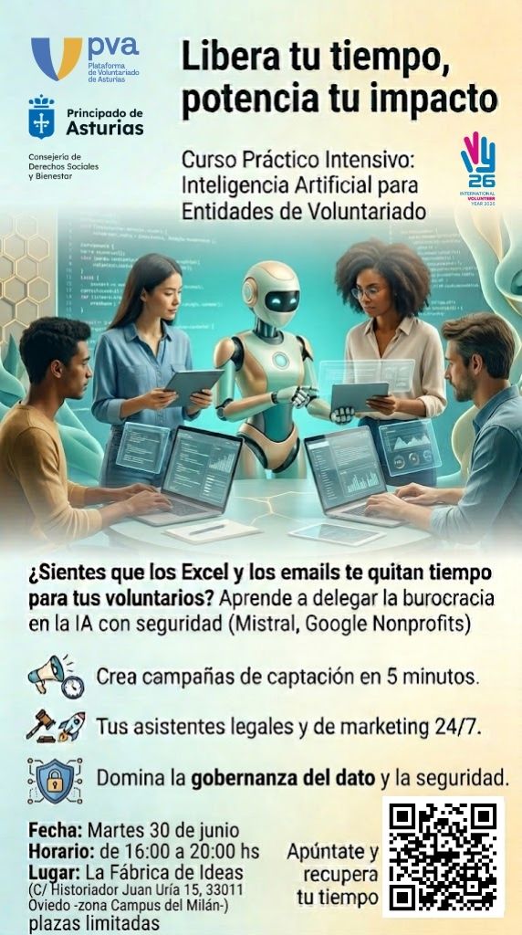 Curso: Inteligencia Artificial Aplicada para Entidades de Voluntariado 